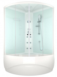 Душевая кабина Domani-Spa Vitality Slim 128 high 120 х 120 х 219 х 45 белые стенкисатин-матир. ст.,