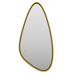 Зеркало Brevita Venus VEN-Var-060-gold, золото с подсветкой, сенсорный выкл.