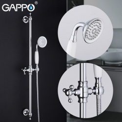 G8016 душевая стойка GAPPO, белыйхром