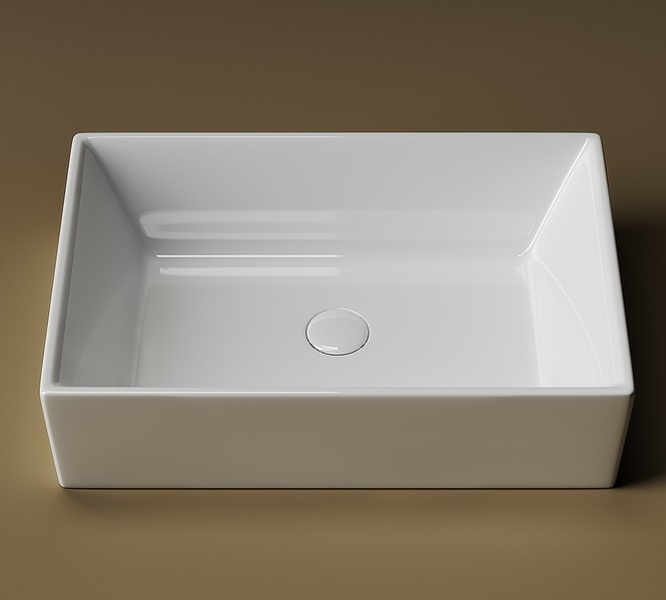 Раковина накладная Ceramicanova Element 59 CN5013, прямоугольная