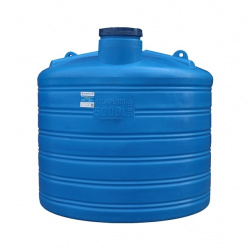 Овально-вертикальный бак 5000л синий (Аквапласт) 