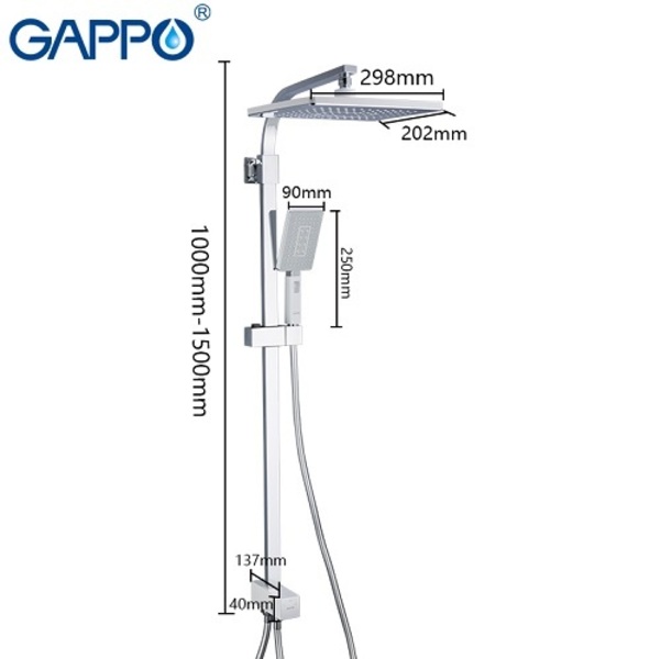G2408 душевая стойка GAPPO