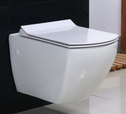 Унитаз подвесной безободковый BelBagno CARINA BB514CHR, без сиденья