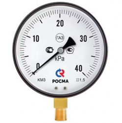Манометр КМ-32Р 0...10 кПа, диам. 150 мм нерж, G12 снизу, кт 1,5, IP54