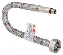 Подводка для смесителя VALTEC М10*35 - 1/2" 0,3 м, VTf.004.IS.0435030, нержавейка
