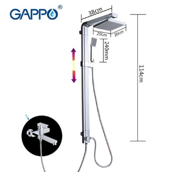 G2401 душевая стойка GAPPO