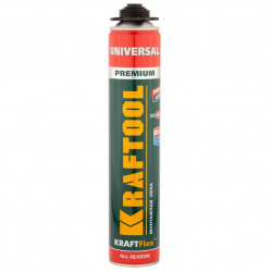 Пена монтажная KRAFTOOL PRO пистолетная, всесезонная, 750мл 41182