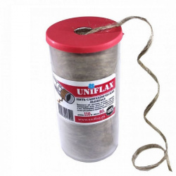 Нить сантехническая льняная 110 м (банка) Uniflax