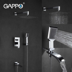 G7107 душевая система GAPPO скрытый монтаж хром