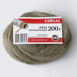 Лен сантехнический Uniflax 200г (пакет)
