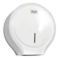 Диспенсер для туалетной бумаги Puff-7135 пластик, белый, с ключом