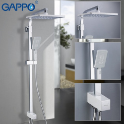 G2408-8 душевая стойка GAPPO белый