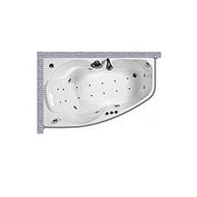 Карниз для ванны нержавеющий Triton Бриз 1470х920, Г-образный