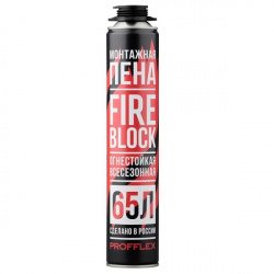 Пена монтажная огнестойкая Огнеза Fireblock 65 (пистолетная)