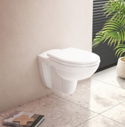 Унитаз подвесной  VITRA  7855B003-0075 SpinFlush с сиденьем микролифт  Universal  84003019